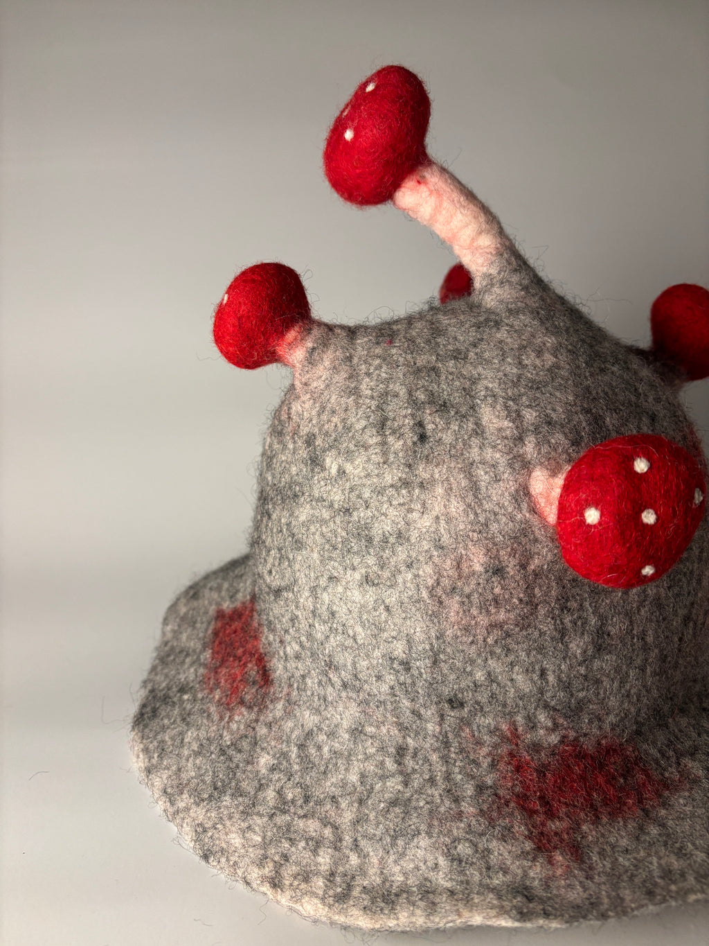 Happy Toadstool - Grey