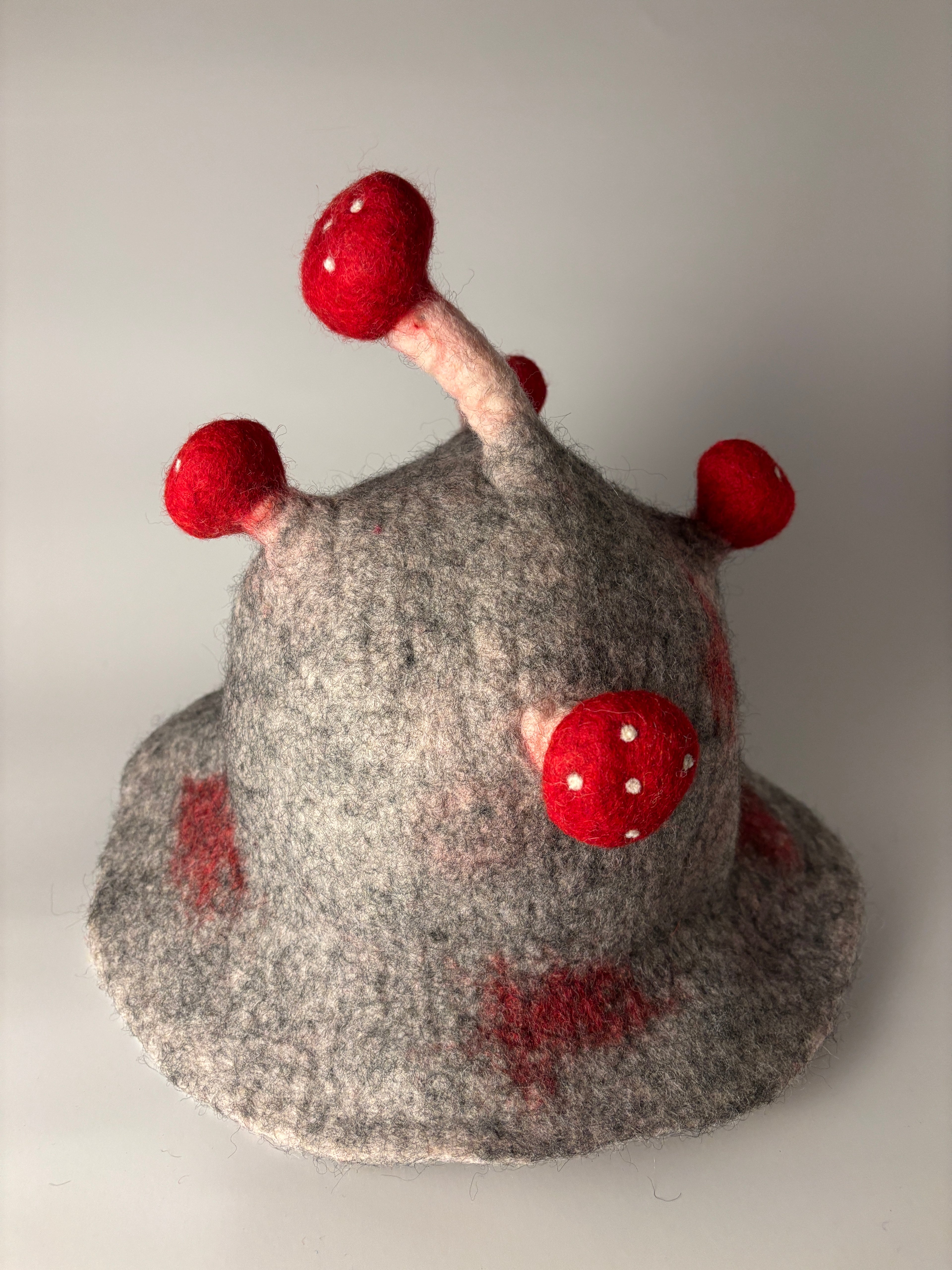 Happy Toadstool - Grey