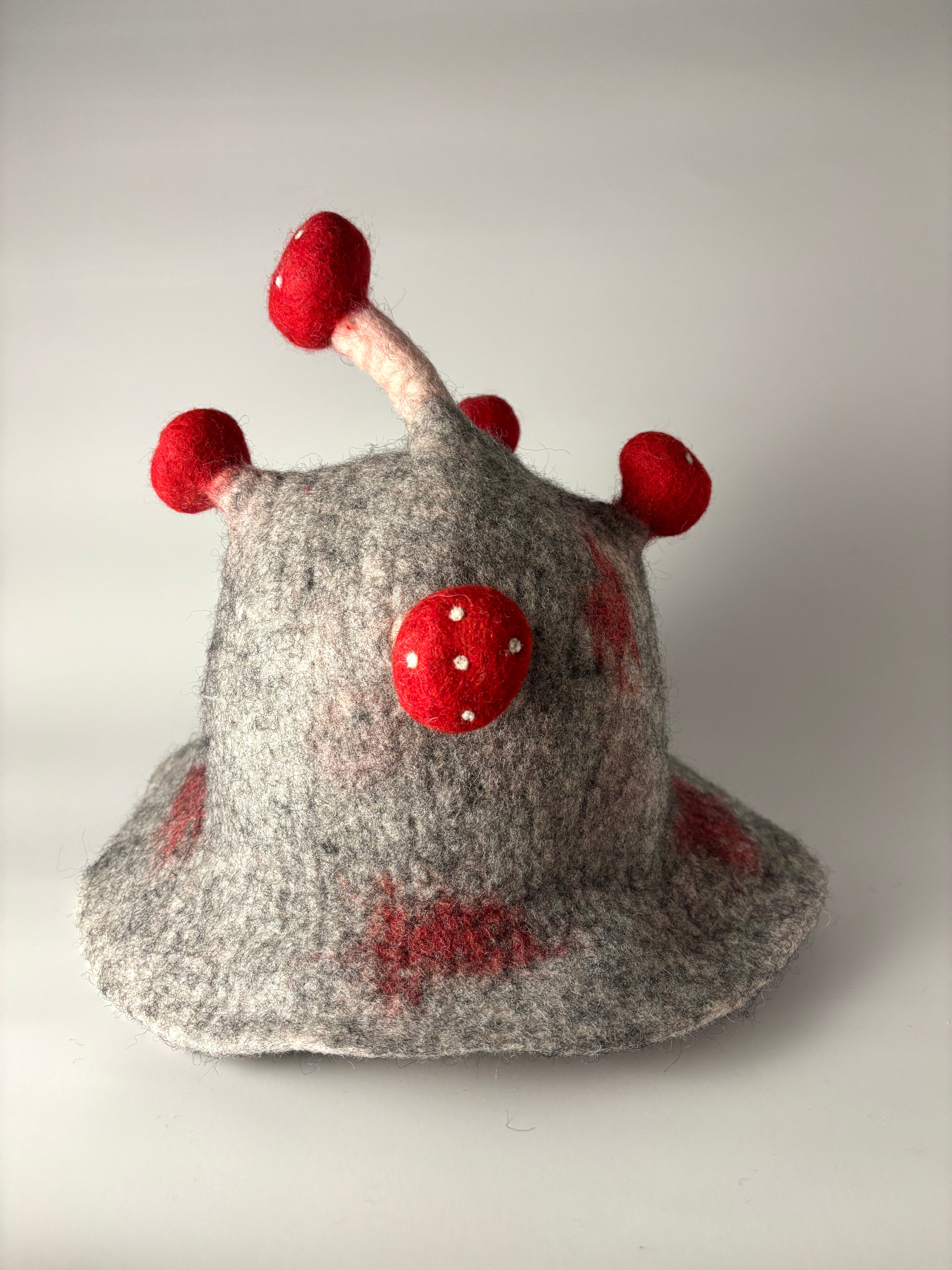 Happy Toadstool - Grey
