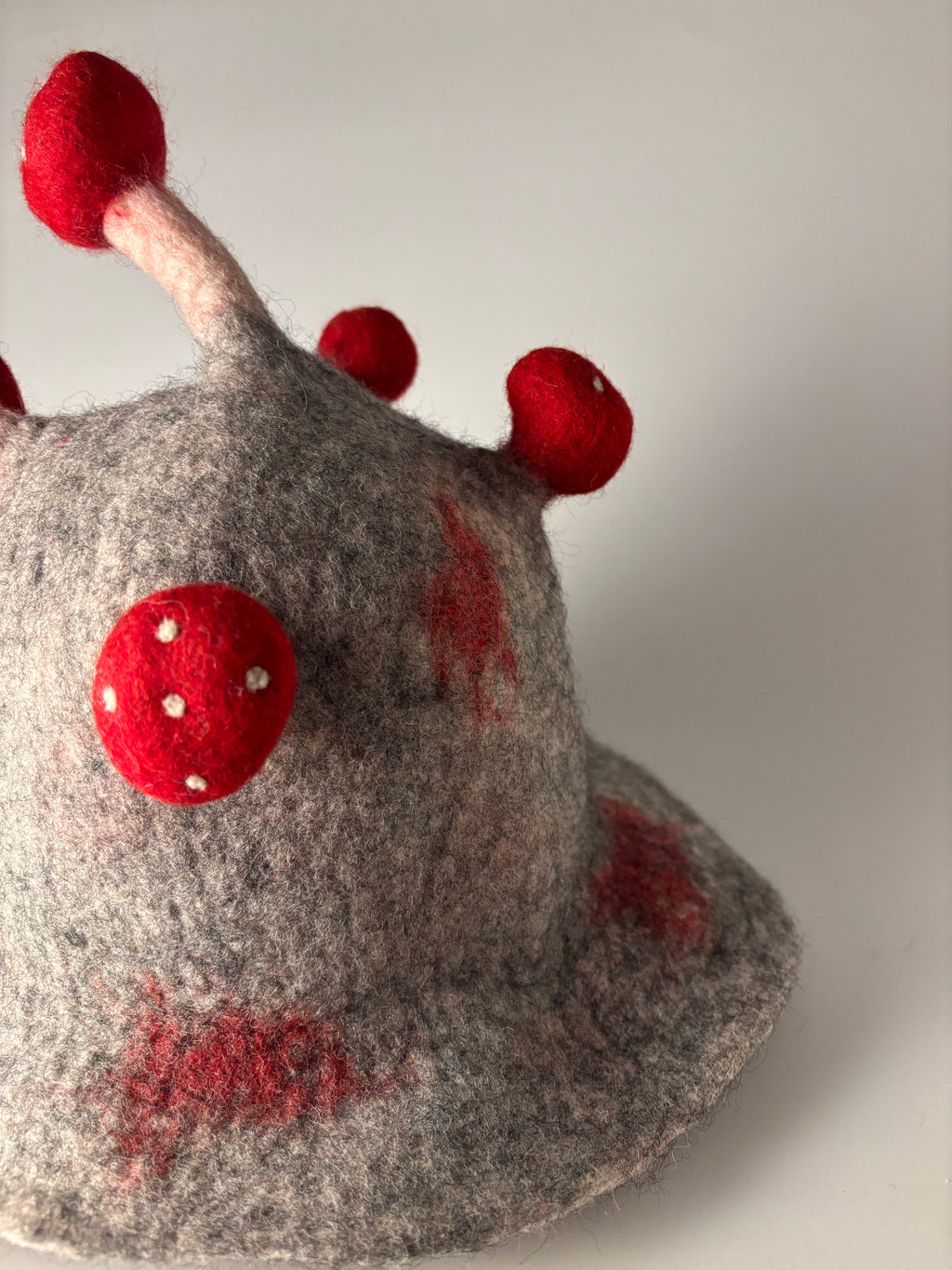 Happy Toadstool - Grey